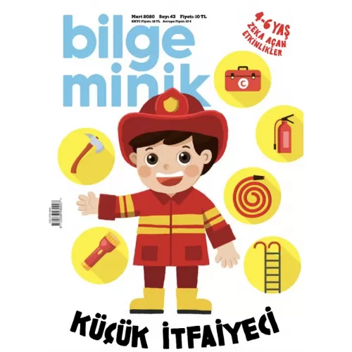 Bilge Minik Dergisi Sayı: 43 Mart 2020 Küçük İtfaiyeci (Oyun Hediyeli)