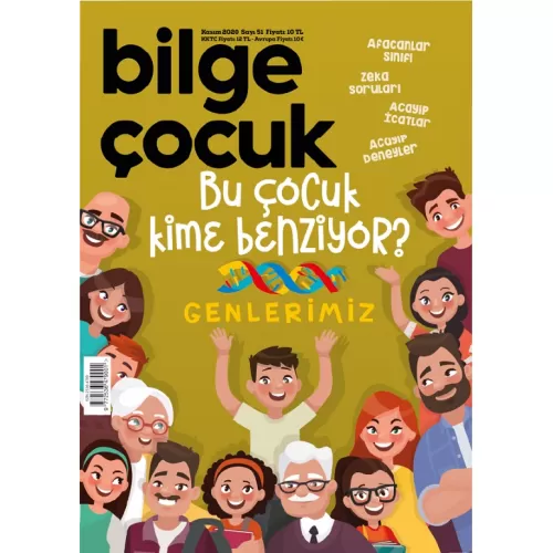 Bilge Çocuk Dergisi Sayı: 51 Kasım 2020 Bu Çocuk Kime Benziyor? Genlerimiz (Oyun Hediyeli)