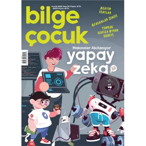 Bilge Çocuk Dergisi Sayı: 52 Aralık 2020 Yapay Zeka (Oyun Hediyeli)