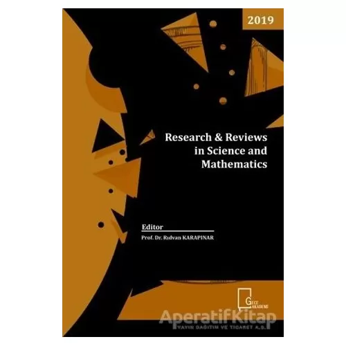 Research Reviews in Science and Mathematics - Kolektif - Gece Akademi