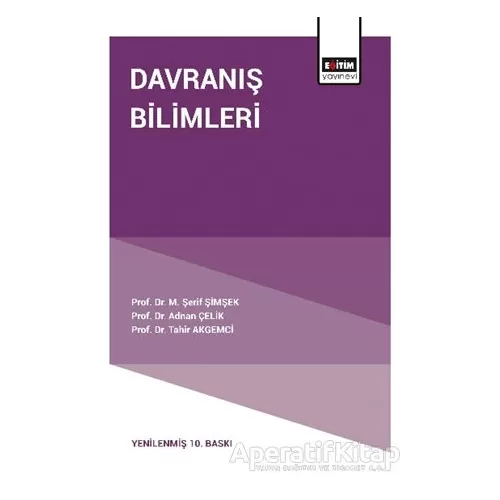 Davranış Bilimleri - Adnan Çelik - Eğitim Yayınevi - Ders Kitapları