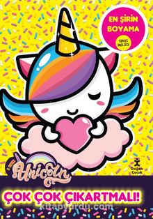 I Love Unicorn En Şirin Boyama Çok Çok Çıkartmalı!
