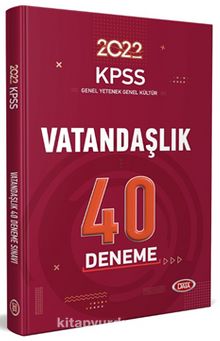 2022 KPSS Vatandaşlık 40 Deneme Sınavı